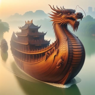 1dragon ship, in the river, ,<lora:659095807385103906:1.0>