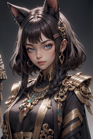 masterpiece, ultra hd, 8k,hdr, dynamic , blue eyes , hyper realistic, detailed background,high ponytail heirstail,finely detailed_body, big_boobs , fullbody,1girl, very long hairstyle, (deep red hair color:1.2), (bright eyes:1.1), |  egyptian, egyptian clothes , egypt godess ,egypt , hecate , fox_ears , seethru , Animal ear, perfecteyes , ,Detailedface,Detailedeyes,mechanical_arms,cybernetic_enhancements,goth girl,action,dark,night,egypt,hanfulolita,perfect,fingers,hand,hanfu,