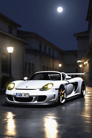 (a altas horas de la noche:1.3),  Porsche carrera Gt, ultra realistic 32k,Masterpiece