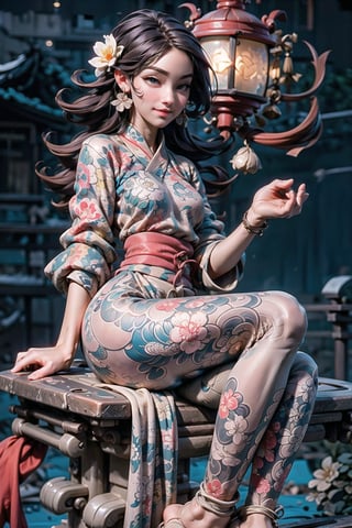 Sitting on the mecha, Flower lanterns, Strong winds, (((Wind blows long hair and dress: 1.9)), Long hair reaching the waist, (long hair flying: 1.5), Thin gauze semi transparent ancient clothing, Tang clothing, Han clothing. Thin gauze semi transparent red skirt. The skirt is very long. (((Night: 1.9))). Women, smiling, full chested, red tulle semi transparent Hanfu, bare feet, silver jewelry, elegant, lightweight, confident, flower posture, wisdom, charming charm, purity, nobility, artistry, beauty, (best quality), masterpiece, highlights, (original), extremely detailed wallpaper, (original: 1.5), (masterpiece: 1.3), (high resolution: 1.3), (an extremely detailed 32k wallpaper: 1.3), (best quality), Highest image quality, exquisite CG, high quality, high completion, depth of field, (1 girl: 1.5), (an extremely delicate and beautiful girl: 1.5), (perfect whole body details: 1.5), beautiful and delicate nose, beautiful and delicate lips, beautiful and delicate eyes, (clear eyes: 1.3), beautiful and delicate facial features, beautiful and delicate face, hand processing, hand optimization, hand detail optimization, hand detail processing, detailed beautiful clothes, complex details, Extreme detail portrayal, HDR, detailed background, realistic, (transparent PViridescent colors: 1.3),1girl,girl,Chinese art,Super long legs,2D conceptual design,Pink Machine,spread leg,machinery,shidudou,Naked apron,huliya,Naked Qipao,SEE-THROUGH KIMONO,SAM YANG,3DMM,YakuzaTattoo,VineTattoo