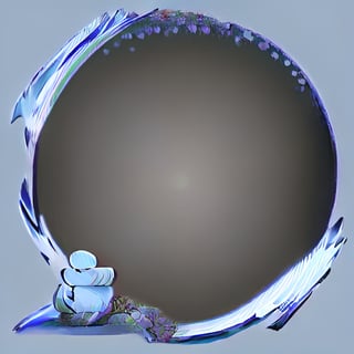 round frame, ice_wings 