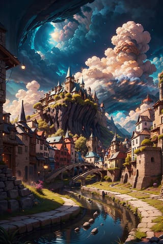 pomni, best quality, detailed fantasy background, 