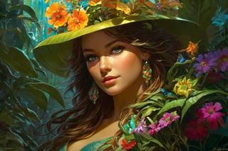 ((cinematic light)), hyper detail, dramatic light, intricate details, vibrant valley of life and beauty, vibrant plant life, multicolored, (extremely colorful:1.3), (psychedelic:1.2), (realistic), (Bioluminescence:1.3), highly detailed, hyper realistic, by Daniel Gerhartz, perfect artwork, masterpiece, best quality, highres, layered lighting,Detailedface, Detailedeyes, Scenes of chaos,greg rutkowski