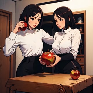 An apple on the table