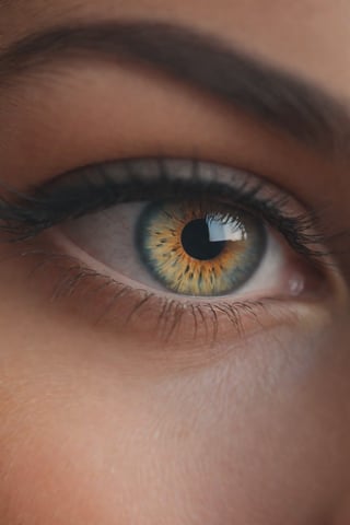 Extreme close up of a 24 year old woman’s eye blinking, standing in Marrakech during magic hour, cinematic film shot in 70mm, depth of field, vivid colors, cinematic