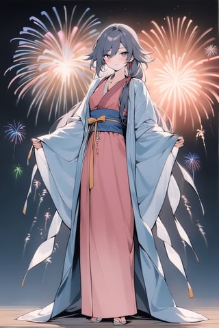 fu hua,(full body), nai3, solo, artstyle,best quality,amazing quality,very aesthetic,absurdres,traditional media 
(((firework,cowboy_shot,hanfu)))
