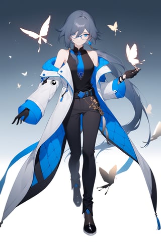 [[fu hua(Honkai Impact 3rd)]], (full body), nai3, 1girl, solo, artstyle,
1girl, solo, long hair, looking at viewer, bangs, blue eyes, shirt, black hair, gloves, long sleeves, white background, holding, hair between eyes, closed mouth, jacket, ponytail, necktie, glasses, black gloves, belt, pants, vest, black shirt, black pants, formal, white jacket, blue necktie, holding eyewear, polo shirt, fu hua,1girl, solo, long hair, looking at viewer, bangs, blue eyes, black hair, hair ornament, long sleeves, dress, bare shoulders, jewelry, closed mouth, ponytail, earrings, white dress, hair over one eye, bird, chinese clothes, bug, butterfly, china dress, yin yang, fu hua
