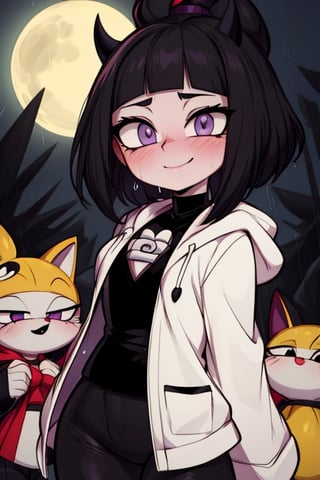 8k resolution, high resolution, masterpiece, intricate details, highly detailed, HD quality, solo, 1gìrl, loli, black desert on the background, night, rain, red stars in the sky, scarlet moon, Hinata Hyuga.black hair.short hair.pale lilac eyes.no pupils.(Hinata Hugo's clothes).(shinobi clothes).light beige jacket.black pants.an embarrassed expression.a happy expression.an innocent expression.smile, focus on the whole body, the whole body in the frame, small breasts, vds, looking at viewer, wet, rich colors, vibrant colors, detailed eyes, super detailed, extremely beautiful graphics, super detailed skin, best quality, highest quality, high detail, masterpiece, detailed skin, perfect anatomy, perfect body, perfect hands, perfect fingers, complex details, reflective hair, textured hair, best quality, super detailed, complex details, high resolution,  

,Shadbase ,Ankha,USA,Sonique ,Sonic,AmyRose,Blase,muffetwear,muffet,Alphys ,Gwendolyn_Tennyson,M3GEN/(Robot Girl/),Wednesday Addams  , Addams ,Smolder ,nezuko,Trixie Carter ,American Dragon,Komekko from Bakuen,pandemonica(helltaker),demon girl ,chloe,Naruto