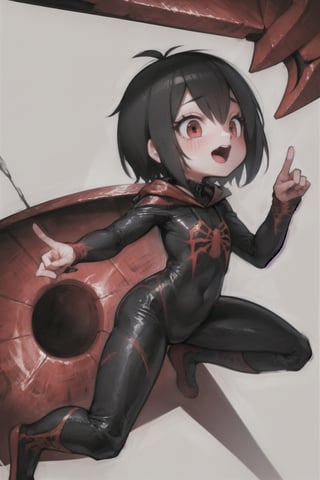 8k resolution, high resolution, masterpiece, intricate details, highly detailed, HD quality, solo, loli, short stature, little girls, only girls, dark background, rain, scarlet moon, crimson moon, moon, moon on the background, science fiction, science fiction city, red neon, blood red neon, burgundy red neon,

Peni Parker.red eyes.shining scarlet eyes.shining eyes.black hair.short haircut.slim build.teenage girl.Spiderman.Marvel.superhero.young woman.slim build.the red web.tight-fitting suit.black and red clothes.black spider print on the chest.black spider emblem.spider print.black print.hood.stretched hood.cheked smile.funny expression.fighting pose,

focus on the whole body, the whole body in the frame, the body is completely in the frame, the body does not leave the frame, detailed hands, detailed fingers, perfect body, perfect anatomy, wet bodies, rich colors, vibrant colors, detailed eyes, super detailed, extremely beautiful graphics, super detailed skin, best quality, highest quality, high detail, masterpiece, detailed skin, perfect anatomy, perfect body, perfect hands, perfect fingers, complex details, reflective hair, textured hair, best quality,super detailed,complex details, high resolution,

,AGGA_ST011,ChronoTemp ,illya,Star vs. the Forces of Evil ,Captain kirb,jtveemo,JCM2,Mrploxykun,Gerph ,Jago,Overlord,Artist,penini,C7b3rp0nkStyle,High detailed ,neon palette,perfecteyes,horror,fantasy00d,Eiken3kyuboy