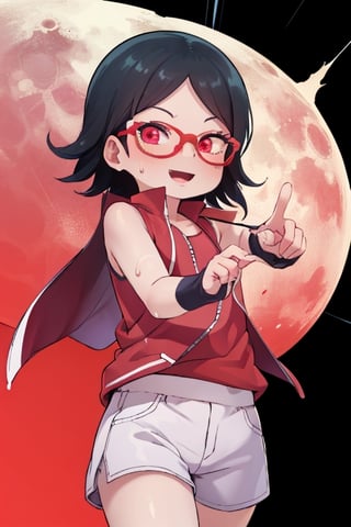 8k resolution, high resolution, masterpiece, intricate details, highly detailed, HD quality, solo, short stature, only girls, dark background, rain, scarlet moon, crimson moon, moon, moon on the background, loli,

Sarada Uchiha.red eyes.black hair.short hair.bangs on the forehead.slim build.a teenage girl.The clothes of the Uchiha Succession.shinobi clothes.sexy clothes.red vest.thin vest.white shorts.loose shorts.glasses.smile.a crazy smile.a cheeky expression.crazy expression.an insanely cheerful expression.a conspiratorial expression.sexy pose.fighting pose.lustful pose.perverted pose.futanari.a girl's dick.big dick.dick peeks out of the shorts.detailed member.perfect cock,, 

focus on the whole body, the whole body in the frame, the body is completely in the frame, the body does not leave the frame, detailed hands, detailed fingers, perfect body, perfect anatomy, wet bodies, rich colors, vibrant colors, detailed eyes, super detailed, extremely beautiful graphics, super detailed skin, best quality, highest quality, high detail, masterpiece, detailed skin, perfect anatomy, perfect body, perfect hands, perfect fingers, complex details, reflective hair, textured hair, best quality,super detailed,complex details, high resolution,

,perfecteyes,USA,Mrploxykun,jtveemo,JCM2,Captain kirb,Artist,AGGA_ST011,fantai12,Oerlord,arcane style,らす ,The Pink Pirate,Saradauchiha