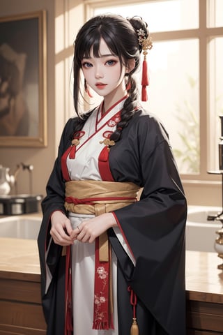 realistic, (masterpiece, best quality:1.2), beautiful and aesthetic, hires, bokeh, depth of field, HDR,
1girl, hanfu,