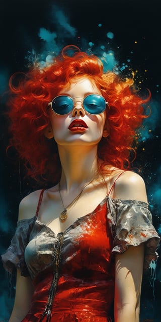 one beautiful redhead irish girl ((22 years)), wearing red sunglasses, 8k resolution photorealistic masterpiece, intricately detailed fluid painting, by Jean Baptiste Monge, acrylic: colorful watercolor art, cinematic lighting, maximalist photoillustration, 8k resolution concept art intricately detailed, complex, elegant, expansive, fantastical, psychedelic realism, dripping paint, greg rutkowski, ((Jimi Hendrix:1.004)), UHD, sharp focus, bokeh, intricate, intense colors, vibrant colors, chromatic aberration, beautiful volumetric lighting, epic light, urban art masterpiece, neonpunk


detailmaster2, photo r3al, dreamwave