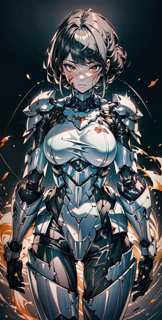 Realistic, (masterpiece 1.4), torn at breast armor, (Ultra HD quality), (8k HDR quality), 1girl, red Iron-batman knight Armour, underboob armor, hitech armour, Hi-Tech web shooter, erotic look, dark background, large rounded breast ,mecha musume, (visible thigh, visible navel), torn armor, dirty armor, ripped armor, broken armor, cracked armor, bloody armor, wounded face, bloody face, dirty face,

,BBYORF