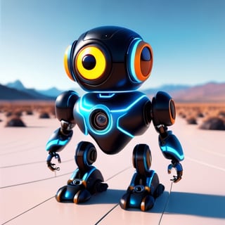centered, ((solo)), digital art, full body, | cute of Cyclops robot ,3d, Pixar render, unreal engine cinematic smooth, intricate detail, cinematic, chibi, black and blue sky futuristic, neon lights, | (white background:1.2), | (symetrical), glowing eyes,Monster