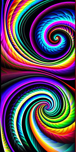 a painting of colorful swirls on a black background, psychedelic fractal art, psychodelic colors, psychedelic fractal pattern, intricate psychedelic patterns, colourful biomorphic opart, psychedelic artwork, fractal art, fractals swirling outward, colorful swirly ripples of magic, android jones and chris dyer, hyperdetailed colourful, intricate colorful masterpiece