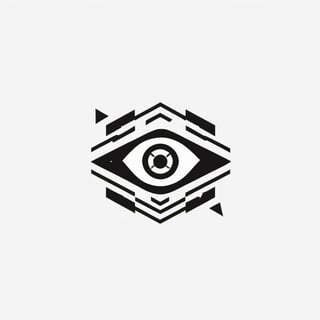 logo, eye, eye that can see the world through pixels,  pixels cube randomly flying, the name of the game "irealm", (black, white)),LogoRedAF,,logoredmaf