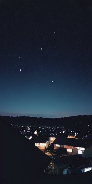 Low Quality film, Noise､photo is not clear,Dots, night, 360 shot,
Accidentally photo footage, far-up shoot, complex background, sky, stars, planets, black hole, space,village, outer_space