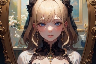 masterpiece, best quality, an extremely delicate and beautiful girl,an extremely delicate and beautiful, world masterpiece theater, ultra-detailed, highly detailed, best quality, blonde hair, highres, extremely detailed,1girl, best quality, illustration, looking at viewer, impasto, canvas, oil painting, realistic, realist ,real,