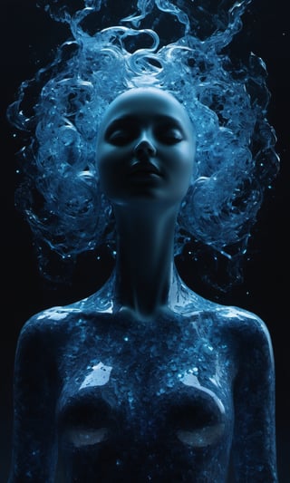 there is a special edition 4k poster headlining,  Morphling is a shapeshifter with a unique twist, able to change not only her appearance but also the properties of her body. Her 3D model reveals her fluid transformations, shifting from a solid figure to a liquid or gaseous state. The background captures a cosmic setting, where Morphling alters her form to mimic celestial bodies, showcasing her control over matter and energy.,"A symphony of haunting beauty, unveiling the essence of lithium in shadowy motifs, harmonizing the ethereal and the enigmatic in an awe-inspiring crescendo." in 4D rendering style (3DMM_V12) with the mdjrny-v4 style, depicting a mystifying and dark atmosphere with a touch of --chaos 90."