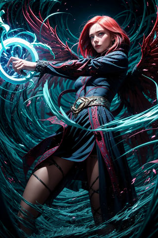 From the depths of mystique arises a rogue wizard of red lightning—scales shimmering, intricate wings unfurling with delicate grace. Crafted with intricate detail, she spirals amid a dance of sparks and smoke—an embodiment of elemental prowess.

Wielding a weapon of red lightning, she commands the electrifying forces with a master's touch. Wings beat, creating ripples in reality itself, bending elements to her will.

Her eyes hold a fusion of determination and cunning as she surveys her realm. Beauty and danger entwine, a captivating paradox that draws you into her compelling presence. In this scene, nature and artistry merge—a fantastical spectacle where the very elements bow to her arcane might.
Her hourglass shape evokes balance, wielding a weapon of red lightning—a symbol of her electrifying essence. Wings beat, rippling the world around her, bending elements to her command.

Peer into her eyes, a fusion of resolve and cunning, as she claims her dominion. Beauty and danger intertwine, an enchanting paradox pulling you into her compelling presence. In this scene, nature and artistry meld, where the fantastical ignites in a display of electrifying grandeur.,DonMV01dm4g1c