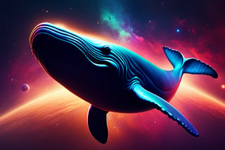 whale_in_space, space, 24k quality, epic, cinematic, caos, universe, everthing, abstract, vibrant_colour, lighting eyes