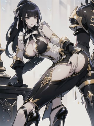 narberal gamma,white background,ink,Ultra-detail,(highres:1.1),best quality,(masterpiece:1.3),cinematic lighting, sexy breasts, 3DMM, big breasts, full lenth body, sexy pussy, long legs, black hair, pony_tail, black eyes, 1girl, solo,
realistic, (masterpiece - 1.2),very sexy face and also a sexy  figure  pornstar  with big natural boobs and curvy ass , perfect hands, 8k,highly detailed,ultrarealistic,hyperrealistic,high quality render,high quality,highly detailed background, maid dress, large dress, pencil skirt, 1 girl, solo, sexy, sex, fertile, dream, perfect, paradise, heaven, 1girl, solo