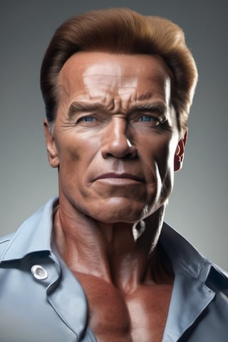 RAW natural photo PORTRAIT of Arnold Schwarzenegger realistic, no muscles, slim body, realisct, no friendly, ((full body)), sharp focus, depth of field, shoot, ,side shot, side shot, ultra hd, realistic, vivid colors, highly detailed, perfect composition, 8k artistic photography, photorealistic concept art, soft natural volumetric cinematic perfect light, black background studio,