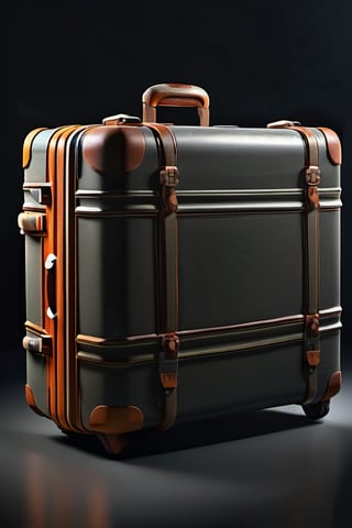 RAW natural photo OF travel suitcase, futurist style, realistic, no friendly, ((full body)), sharp focus, depth of field, shoot, ,side shot, side shot, ultra hd, realistic, vivid colors, highly detailed, perfect composition, 8k artistic photography, photorealistic concept art, soft natural volumetric cinematic perfect light, black background studio, ADVERTISING SHOT
,Juno Temple
