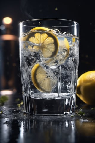 RAW natural photo Of glass of dry gin tonic splash, zoom out to the glass, scratch ice, fresh lemon poor , only one light cenital chimera, day advertising shooting (((infinite black  background))) , realistic photograph, sharp focus, depth of field, shoot, ,side shot, side shot, ultrahd, realistic, vivid colors, highly detailed, perfect composition, 8k, photorealistic concept art, soft natural volumetric cinematic perfect light, NIGHT RACE IN A CIRCUIT, ADVERTISING SHOT
,mecha,robot,cyborg style,cyborg