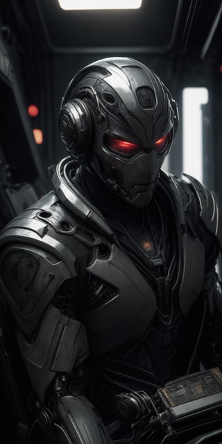 8K, Ultra-HD, Natural Lighting, Moody Lighting,
hyperrealistic and intricate detail portrait of pilot with futuristic full face covered helmet,sitting in futuristic cockpit,sci fi armor,looking at camera,cyberpunk, bioluminescent,cinematic,sharp focus,depth of field, cinematic lighting,full body,