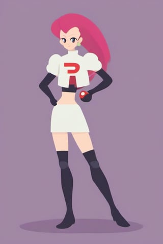 fully body, flat design image of pkjes character from pokemon, holding a pokeball, flat design