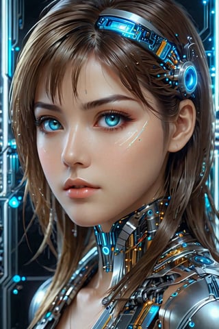 Masterpiece ,beautiful girl repairing a quantum computer, large ultra detailed technical parts, complex structures, ultra detailed shiny reflections, future style, detailed cinematic effects, ultra detailed reflections, ultra animated detailed digital art, beautiful realistic face, beautiful eyes, perfect focus, highest possible resolution, by Tokaito
,mad-cyberspace