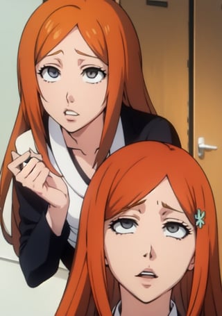 black clothes,orihime,Rolling eyes,Ahg