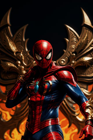 aztecian spiderman action pose, vector, aztecian style culture ornament, masked spiderman, contour, painting, realistic, poster, 3d render,vibrant, hyperdetailed, microdetailed, masterpiece art, ultra hd quality, 4k, vibrant, conceptual art, illustration, unzoomed,Leonardo Style,vector art,perfecteyes,High detailed ,EpicSky