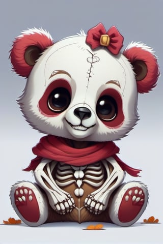 cute skeleten bear