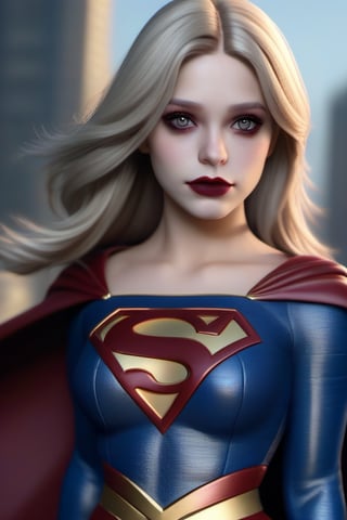 (masterpiece,best quality, ultra realistic) goth supergirl, 32k,RAW photo,detail skin, 8k uhd, dslr,high quality