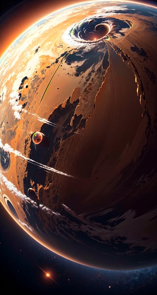 bright red planet in the galaxy surrounded by an storm belt, (full view:1.5)
BREAK
(Realistic, Photorealistic: 1.5), (Masterpiece, Best Quality: 1.4), (Ultra High Resolution: 1.5), (RAW Photo: 1.2), (Ultra Detailed CG Unified 8k Wallpaper: 1.5), (Hyper Sharp Focus: 1.5), (Ultra Sharp Focus: 1.5), (professional photo lighting:1.3), , (super detailed background, detail background: 1.5), (elegant:1.3), (kinematic:1.4)