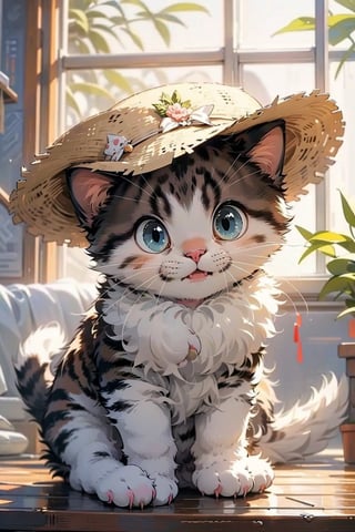 EpicMeo,cat, hat, dress shirt, white cat