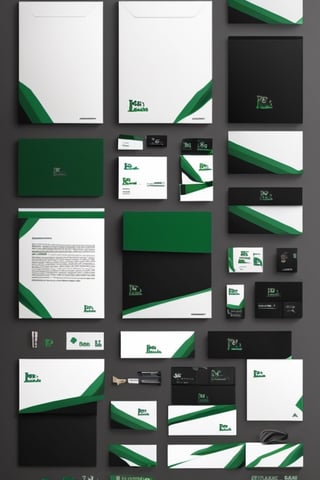 Epic Branding, dark green, black,photorealistic