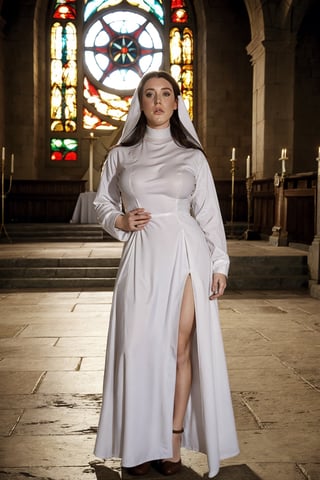 anngela white wearing a nun's costume inside a church,angelawhite,Game of Thrones,FFIXBG