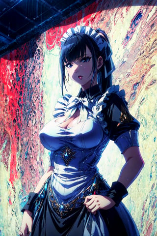 narberal gamma,white background,ink,Ultra-detail,(highres:1.1),best quality,(masterpiece:1.3),cinematic lighting, sexy breasts, 3DMM, big breasts, full lenth body, sexy pussy, long legs, black hair, pony_tail, black eyes, 1girl, solo, realistic, (masterpiece - 1.2),very sexy face and also a sexy figure pornstar with big natural boobs and curvy ass , perfect hands, 8k,highly detailed,ultrarealistic,hyperrealistic,high quality render,high quality,highly detailed background, maid dress, large dress, maid skirt, 1 girl, solo, sexy, sex, fertile, dream, perfect, paradise, heaven, 1girl, solo
