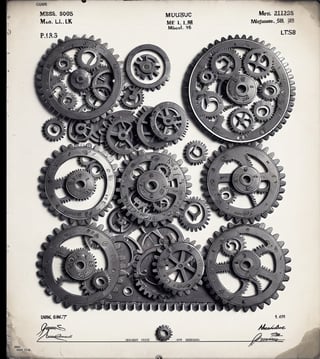 photo of an intricate set of mechanical parts, (((cogs and gears of a complex machinery))) high quality, movement adjustment, incredible machine, ten thousand parts, futuristic machine, 3d, parallel photo, masterpiece of industrial design, It is a machine that looks like a work of art due to its extremely high complexity, ultra-detailed, intricate.((MASTERPIECE)), COLOR, patent for an immeasurable machine, extremely high detail, 4k, wallpaper style, inksketch,DonMASKTex ,MetalAI, 