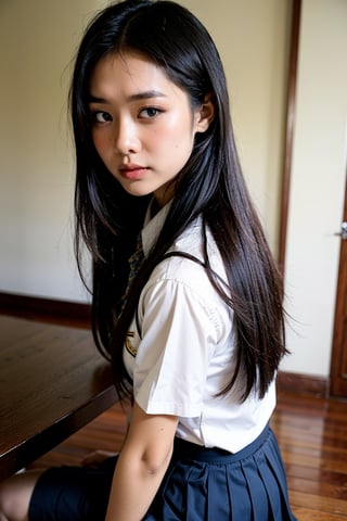 (1girl), Thailand school uniform 