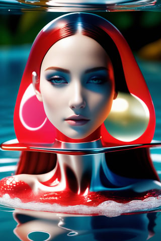 ((image of a girl fully sculpted from water)), ((water head to toe)), embodying fluidity and grace, ((girl made of water)), ((skin replaced as water)), ((fully transparent skin)), ((transparent skin)), ((translucent skin)), ((transparent face)), ((water as face)), closeup, realistic, detailed, ultra detailed realistic illustration, ultra high definition, 8k, unreal engine 5, ultra sharp focus, highly detailed, vibrant, cinematic production character rendering, very high quality model, hyper detailed photography, soft light, more detail XL