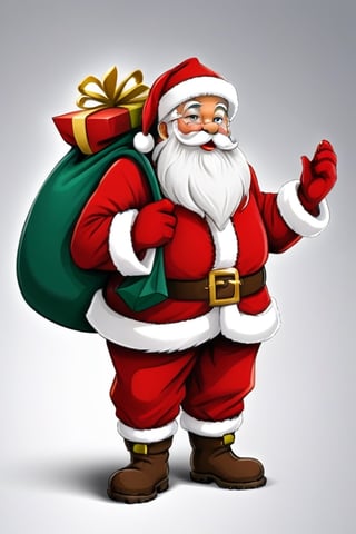 Santa Claus with a sack of gifts ,tenxiida character