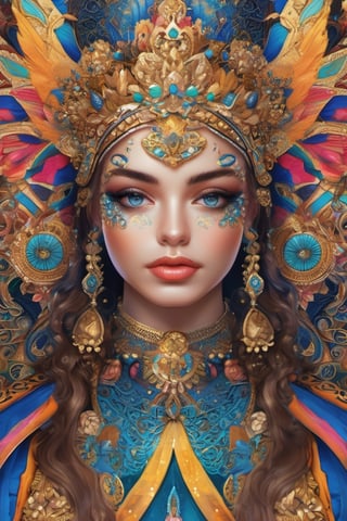 (masterpiece, top quality, best quality, official art, beautiful and aesthetic:1.2), (1girl), extreme detailed,colorful,highest detailed, official art, unity 8k wallpaper, ultra detailed, beautiful and aesthetic, beautiful, masterpiece, best quality, (zentangle, mandala, tangle, entangle) ,holy light,gold foil,gold leaf art,glitter drawing, PerfectNwsjMajic,dfdd,Circle,magical circle