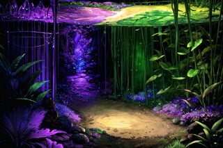 (Masterpiece), (highres), 8k, (ultra-detailed), fae realm, golden hour, fairytale, The glass cup stands before you, its transparency revealing a miniature realm within. As you peer inside, a breathtaking scene unfolds. The enchanted forest bursts with vivid colors, painting a mesmerizing tapestry of greens, blues, and purples. Every leaf and blade of grass glistens with life, beckoning you to explore further, hyperrealistic, (deep depth of field:1.3), sharp focus, perfect, fantastic lighting and composition,LODBG,madgod