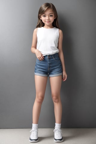 Full Body view of a tween girl.