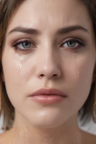 woman crying big tears, highly detailed tears drip down the cheeks of a beautiful woman, ,<lora:659095807385103906:1.0>