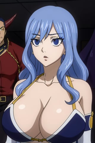 juvia_lockser, blue hair, blue eyes, long hair, long sidelocks, bangs, hair between eyes, Large Breasts, Huge Beasts, Gigantic Breasts, Breasts